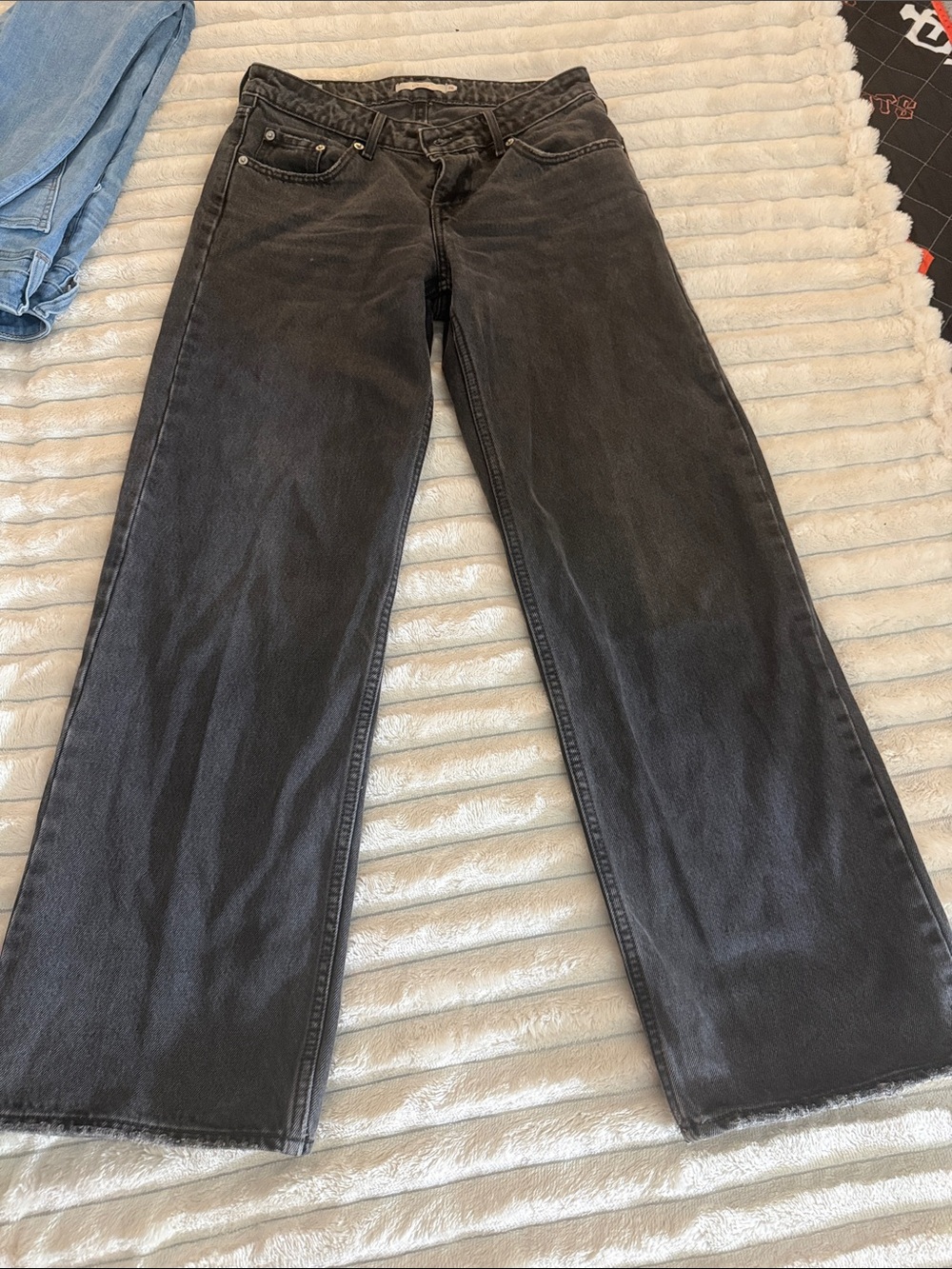 Levi's Black Wide-Leg Jeans - Faded Black Wash